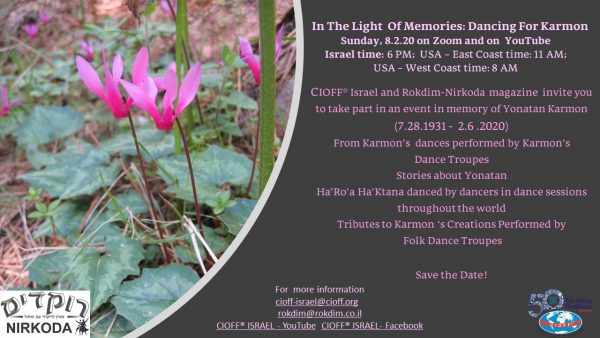 A poster with pink flowers and the words " in the light of memories."