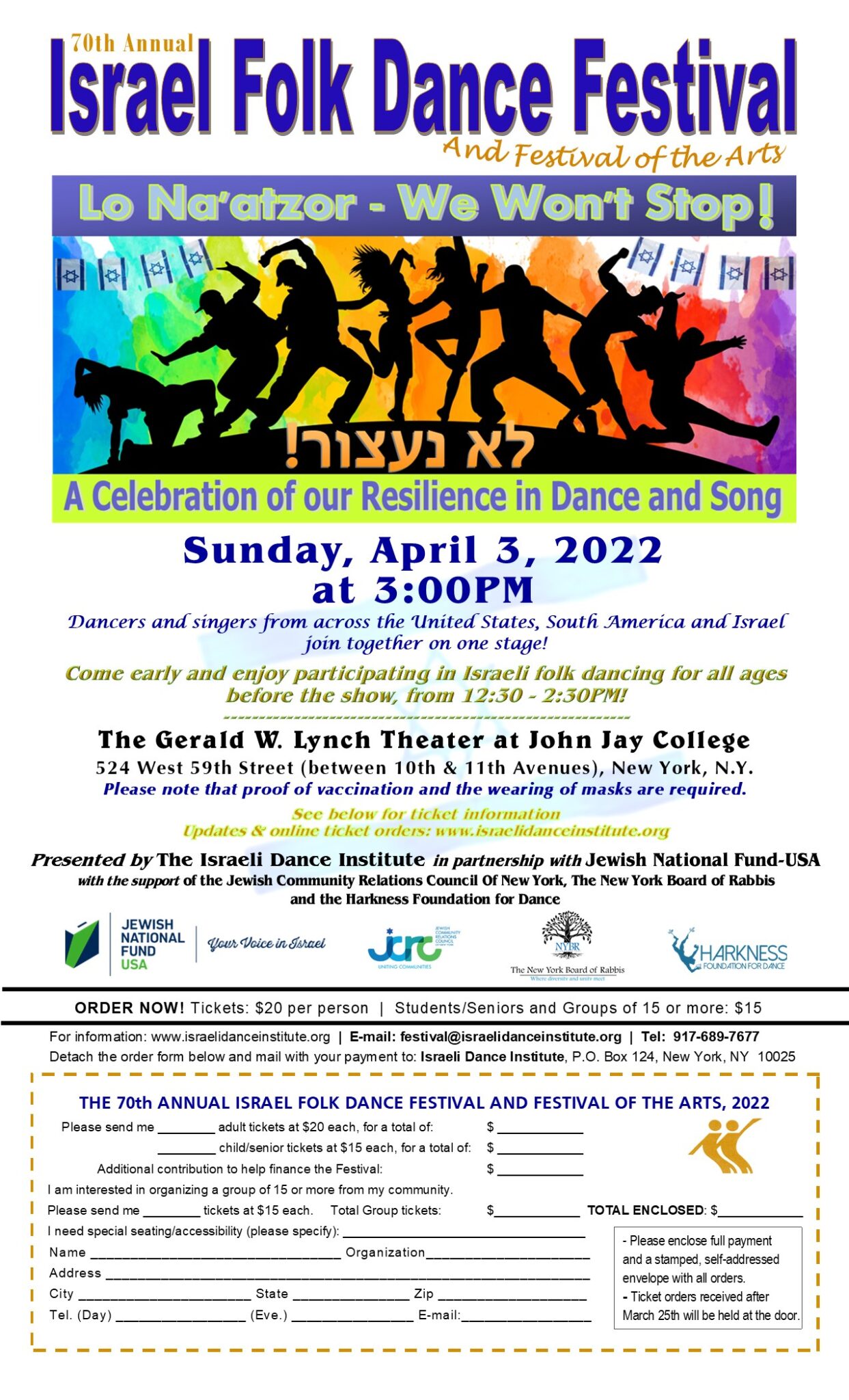 70th Annual ISRAEL FOLK DANCE FESTIVAL - Israeli Dance Institute 